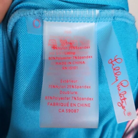 Lilly Pulitzer Teslee One Piece Swimsuit in Turquoise Oasis Size 0 - Picture 11 of 11